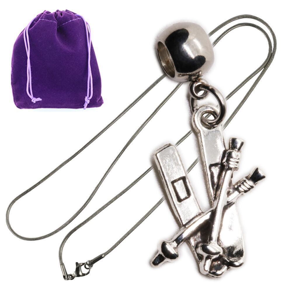 Silver Skis and Poles Pendant Necklace for Ski Jewelry Fans, Ski Themed Charm